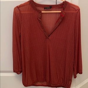 The Limited Red V-Neck Dress Top, S, Never Worn